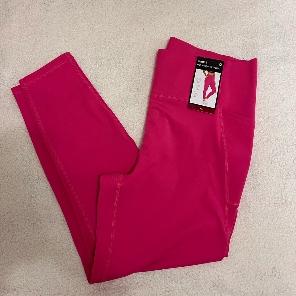Hot Pink Gap Fit Leggings